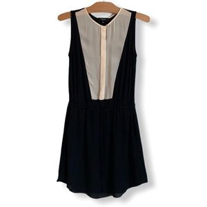 ARITZIA 100% SILK Black & Off-White Dress BABATON